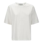 Zachte Crew-Neck T-shirt met korte mouwen Studio Nicholson , White , D...