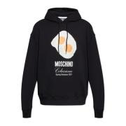 Hoodie Moschino , Black , Heren