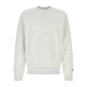 Lichtgrijze Katoenmix Chase Sweat Carhartt Wip , Gray , Heren