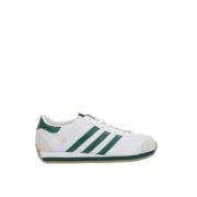 Witte lage leren sneakers Adidas , Green , Heren