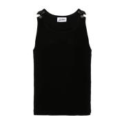 Zwarte Tanktop met Haaksluiting Jean Paul Gaultier , Black , Dames