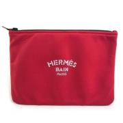 Pre-owned Fabric clutches Hermès Vintage , Red , Dames