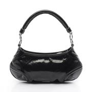 Pre-owned Leather handbags Burberry Vintage , Black , Dames