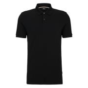 Biologisch Logo Polo Shirt Hugo Boss , Black , Heren