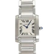 Pre-owned Stainless Steel watches Cartier Vintage , Gray , Dames