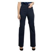 Rechte Broek Max Mara Studio , Blue , Dames