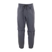 Grijze gewatteerde broek met reflecterende details Moncler , Gray , He...