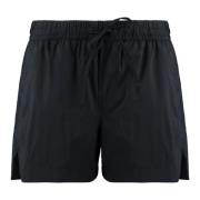 Nylon Shorts met Achterlogo Patch Canada Goose , Black , Dames