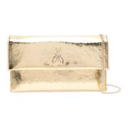 Metallic Fly Clutch Cb5460L041 Patrizia Pepe , Yellow , Dames