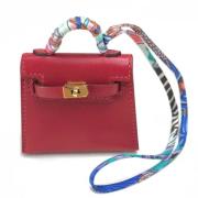 Pre-owned Silk handbags Hermès Vintage , Red , Dames