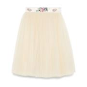 Zonsondergang Lily Paillet Rok Bode , Beige , Dames