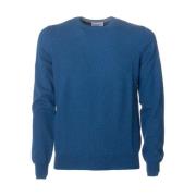 Kasjmier Slim Fit Ronde Hals Trui Gran Sasso , Blue , Heren