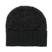 Geribbelde wollen grijze beanie muts MM6 Maison Margiela , Gray , Here...