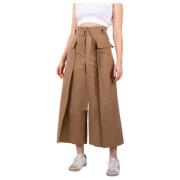 Beige Stijlvolle Pinide Broek Max Mara Weekend , Beige , Dames