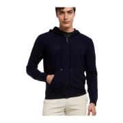 Wol en Kasjmier Hoodie Brooks Brothers , Blue , Heren