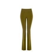 Hoge taille technische stof broek Rinascimento , Green , Dames