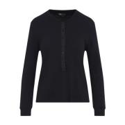 Zwarte Henley T-shirt Tom Ford , Black , Dames