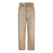 Organische katoenen losse taps toelopende broek Carhartt Wip , Beige ,...