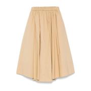 Beige Rokken Ss25 Dameskleding Forte Forte , Beige , Dames