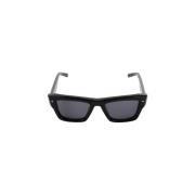 Zwarte zonnebril Rechthoekig frame Valentino , Black , Dames