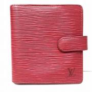 Pre-owned Leather wallets Louis Vuitton Vintage , Red , Dames