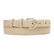 Leren band in een neutrale kleur Kazar , Beige , Dames