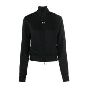 Zwart Zip-Through Sweatshirt voor Dames Courrèges , Black , Dames