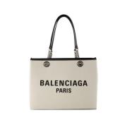 Cotton shoulder-bags Balenciaga , Beige , Unisex