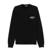 Stijlvolle Nero Sweatshirt voor Mannen Dsquared2 , Black , Heren