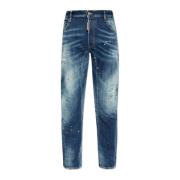 Jeans Tidy Biker Dsquared2 , Blue , Heren