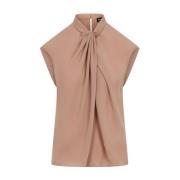 Rood Klei Shirt voor Mannen Giorgio Armani , Pink , Dames