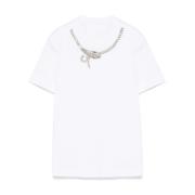 Wit T-shirt Chic Premium Kwaliteit Givenchy , White , Dames