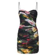 Multicolor Hartnek Ruche Jurk Dolce & Gabbana , Multicolor , Dames