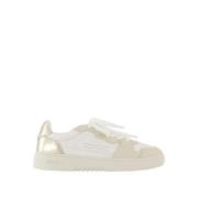 Wit/Goud Leren Sneakers - Dice Lo Axel Arigato , White , Dames