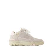 Grijs/Roze Leren Sneakers - Area Lo Axel Arigato , Gray , Dames