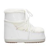 Witte Winterlaarzen Waterdicht Faux Fur Moon Boot , White , Dames