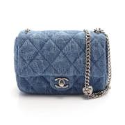 Pre-owned Denim crossbody-bags Chanel Vintage , Blue , Dames