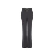 Broek van technische stof met riem en gesp Rinascimento , Gray , Dames