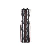 Dierenprint Mouwloze Jurk Roberto Cavalli , Multicolor , Dames