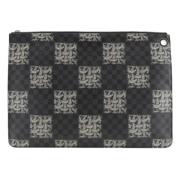 Pre-owned Canvas clutches Louis Vuitton Vintage , Black , Dames