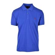 Katoenen Polo Shirt Peuterey , Blue , Heren