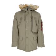 Polarjas met ritssluiting Alpha Industries , Green , Heren