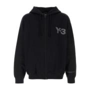 Zwarte Katoenmix Sweatshirt Y-3 , Black , Heren