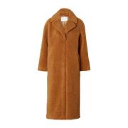 Oversized Faux Fur Lange Jas Stand Studio , Brown , Dames