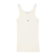 Logo Tanktop voor Mannen Saint Laurent , White , Heren