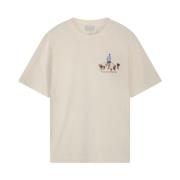 T-shirt Dog Walker Antique White Filling Pieces , Beige , Heren