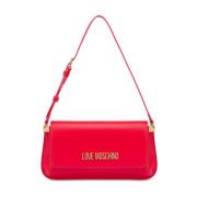 Rode Schoudertas Stijlvol Dames Accessoire Love Moschino , Red , Dames