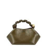 Bou Patent Tas in Milolive Ganni , Green , Dames