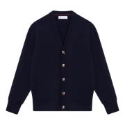 Korte Cardigan Trui Brunello Cucinelli , Blue , Heren