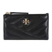 Chevron Rits Creditcardhouder Tory Burch , Black , Dames